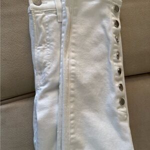 Veronica Beard Cream Denim Pants
